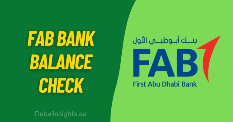 FAB Bank Balance Check Online