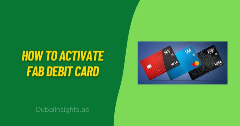 How To Activate FAB Debit Card