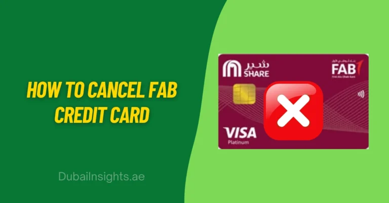 How To Cancel FAB Credit Card