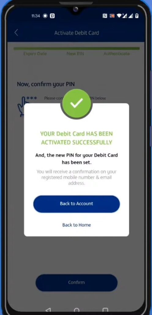 Reconfirm your PIN