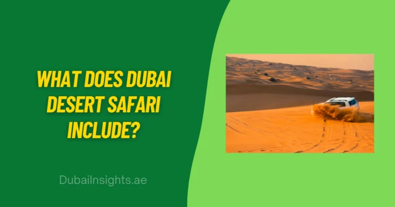 What Does Dubai Desert Safari Include