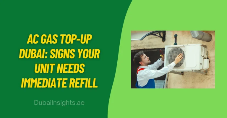 AC Gas Top-Up Dubai Signs Your Unit Needs Immediate Refill