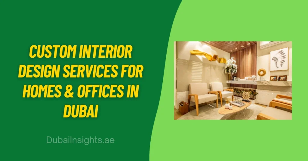 Custom Interior Design Services for Homes & Offices in Dubai