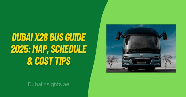 Dubai X28 Bus Guide 2025 Map, Schedule & Cost Tips