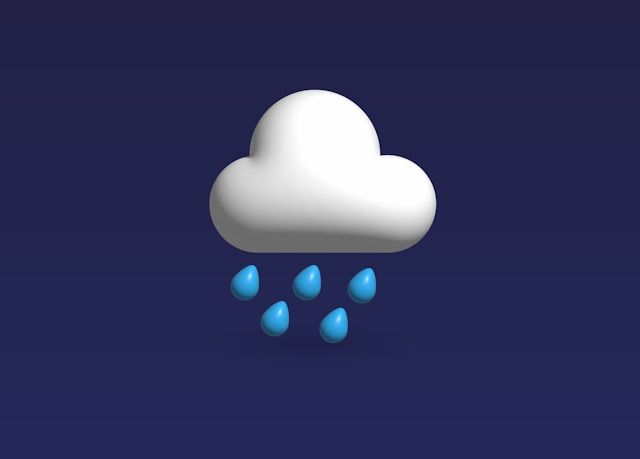 Cloud and rain illustration