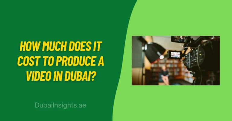 How Much Does it Cost to Produce a Video in Dubai