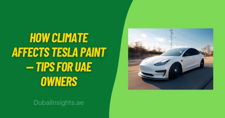 How Climate Affects Tesla Paint — Tips for UAE Owners