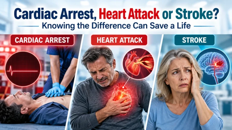 Cardiac Arrest, Heart Attack or Stroke Knowing the Difference Can Save a Life
