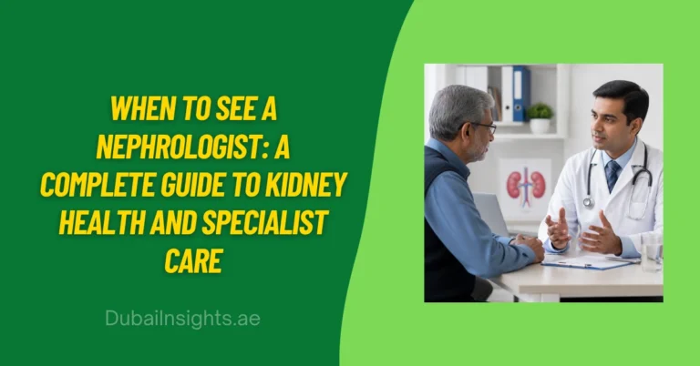 When to See a Nephrologist A Complete Guide to Kidney Health and Specialist Care