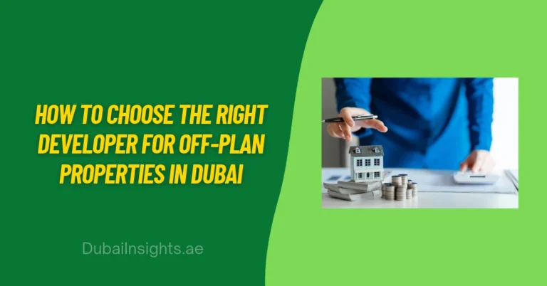 How to Choose the Right Developer for Off-Plan Properties in Dubai