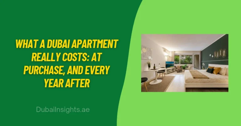 What a Dubai apartment really costs at purchase, and every year after